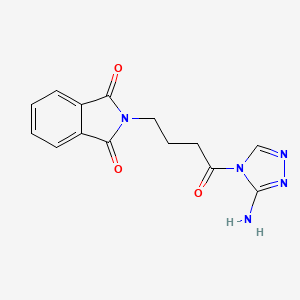 molecular formula C14H13N5O3 B5825566 2-[4-(3-amino-4H-1,2,4-triazol-4-yl)-4-oxobutyl]-1H-isoindole-1,3(2H)-dione 