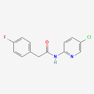 N-(5-chloro-2-pyridinyl)-2-(4-fluorophenyl)acetamide