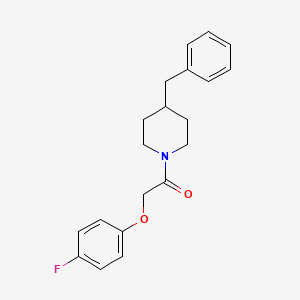 molecular formula C20H22FNO2 B5825604 4-benzyl-1-[(4-fluorophenoxy)acetyl]piperidine 