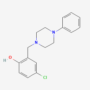 4-Chloro-2-[(4-phenylpiperazin-1-yl)methyl]phenol