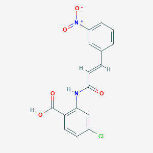 4-chloro-2-{[3-(3-nitrophenyl)acryloyl]amino}benzoic acid