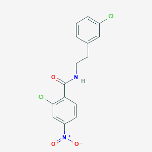 2-chloro-N-[2-(3-chlorophenyl)ethyl]-4-nitrobenzamide