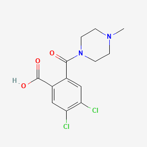 4,5-dichloro-2-[(4-methyl-1-piperazinyl)carbonyl]benzoic acid