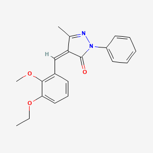 (4Z)-4-[(3-ethoxy-2-methoxyphenyl)methylidene]-5-methyl-2-phenylpyrazol-3-one