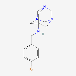 N-(4-bromobenzyl)-1,3,5-triazatricyclo[3.3.1.1~3,7~]decan-7-amine