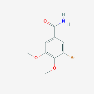 molecular formula C9H10BrNO3 B5825704 3-bromo-4,5-dimethoxybenzamide 