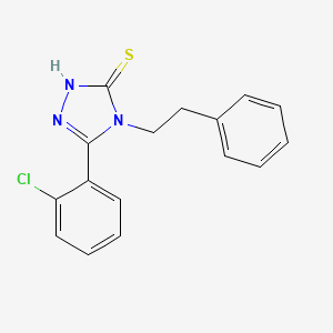 5-(2-chlorophenyl)-4-(2-phenylethyl)-2,4-dihydro-3H-1,2,4-triazole-3-thione