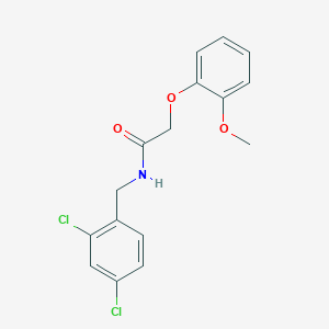 molecular formula C16H15Cl2NO3 B5825728 N-(2,4-dichlorobenzyl)-2-(2-methoxyphenoxy)acetamide 