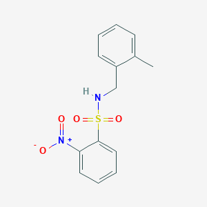 molecular formula C14H14N2O4S B5825731 N-(2-methylbenzyl)-2-nitrobenzenesulfonamide 