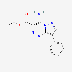 molecular formula C15H15N5O2 B5825738 ethyl 4-amino-7-methyl-8-phenylpyrazolo[5,1-c][1,2,4]triazine-3-carboxylate 