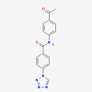 N-(4-acetylphenyl)-4-(1H-tetrazol-1-yl)benzamide