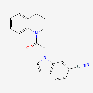 1-[2-(3,4-dihydro-1(2H)-quinolinyl)-2-oxoethyl]-1H-indole-6-carbonitrile