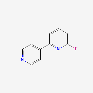 molecular formula C10H7FN2 B582579 6-氟-2,4'-联吡啶 CAS No. 1214360-31-2