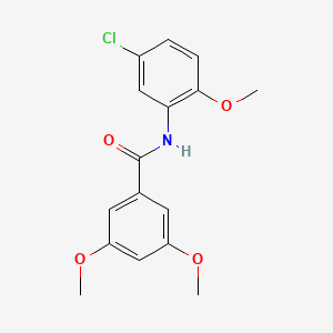 molecular formula C16H16ClNO4 B5825814 N-(5-chloro-2-methoxyphenyl)-3,5-dimethoxybenzamide 