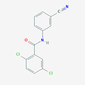 molecular formula C14H8Cl2N2O B5825836 2,5-dichloro-N-(3-cyanophenyl)benzamide 