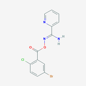 N'-[(5-bromo-2-chlorobenzoyl)oxy]-2-pyridinecarboximidamide