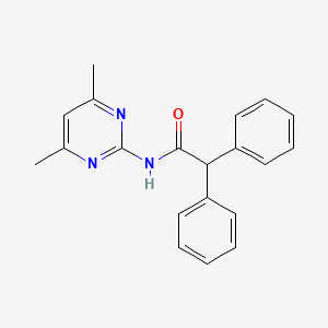 N-(4,6-dimethyl-2-pyrimidinyl)-2,2-diphenylacetamide