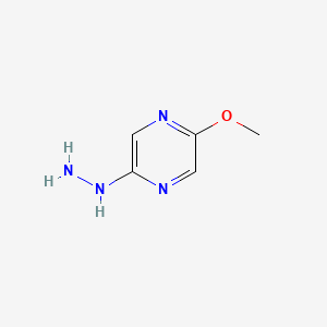 molecular formula C5H8N4O B582586 2-Hydrazinyl-5-methoxypyrazine CAS No. 1374652-04-6