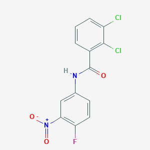 molecular formula C13H7Cl2FN2O3 B5825887 2,3-dichloro-N-(4-fluoro-3-nitrophenyl)benzamide 