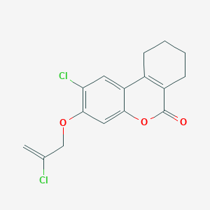 2-chloro-3-[(2-chloro-2-propen-1-yl)oxy]-7,8,9,10-tetrahydro-6H-benzo[c]chromen-6-one