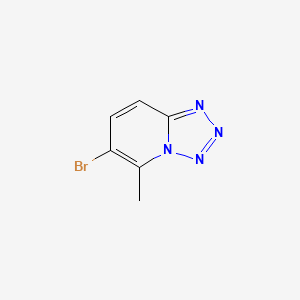 molecular formula C6H5BrN4 B582592 6-Bromo-5-methyltetrazolo[1,5-a]pyridine CAS No. 1257665-09-0