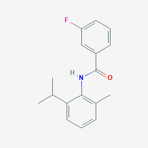 molecular formula C17H18FNO B5825940 3-fluoro-N-(2-isopropyl-6-methylphenyl)benzamide 