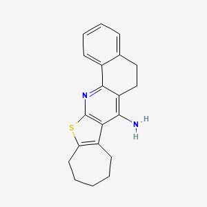 5,8,9,10,11,12-hexahydro-6H-benzo[h]cyclohepta[4,5]thieno[2,3-b]quinolin-7-amine