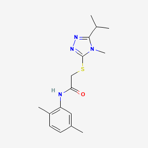 N-(2,5-dimethylphenyl)-2-[(5-isopropyl-4-methyl-4H-1,2,4-triazol-3-yl)thio]acetamide