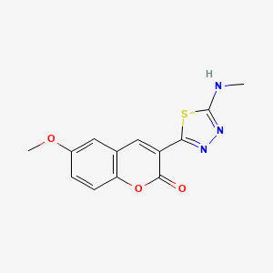 molecular formula C13H11N3O3S B5825997 6-methoxy-3-[5-(methylamino)-1,3,4-thiadiazol-2-yl]-2H-chromen-2-one 