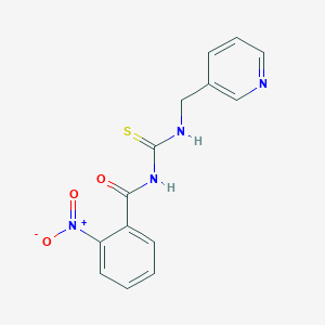 2-nitro-N-{[(3-pyridinylmethyl)amino]carbonothioyl}benzamide