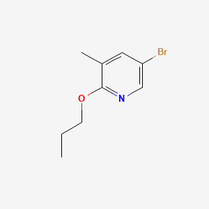molecular formula C9H12BrNO B582601 5-Bromo-3-methyl-2-propoxypyridine CAS No. 1261972-34-2