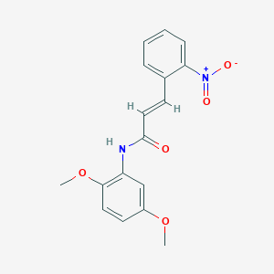 molecular formula C17H16N2O5 B5826013 N-(2,5-dimethoxyphenyl)-3-(2-nitrophenyl)acrylamide 