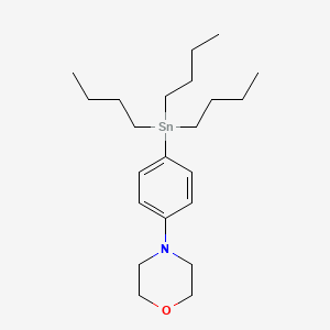 molecular formula C22H39NOSn B582603 4-(4-(三丁基锡基)苯基)吗啉 CAS No. 1257527-55-1