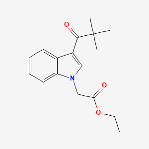 molecular formula C17H21NO3 B5826062 ethyl [3-(2,2-dimethylpropanoyl)-1H-indol-1-yl]acetate 