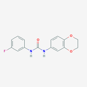 N-(2,3-dihydro-1,4-benzodioxin-6-yl)-N'-(3-fluorophenyl)urea