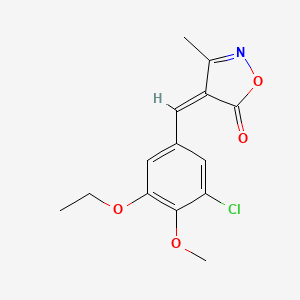 4-(3-chloro-5-ethoxy-4-methoxybenzylidene)-3-methyl-5(4H)-isoxazolone