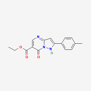 ethyl 2-(4-methylphenyl)-7-oxo-1H-pyrazolo[1,5-a]pyrimidine-6-carboxylate