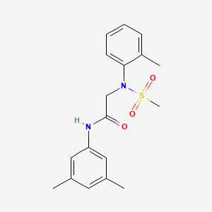 N~1~-(3,5-dimethylphenyl)-N~2~-(2-methylphenyl)-N~2~-(methylsulfonyl)glycinamide