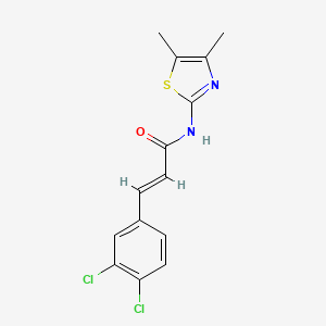 3-(3,4-dichlorophenyl)-N-(4,5-dimethyl-1,3-thiazol-2-yl)acrylamide