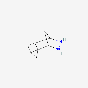 molecular formula C8H12N2 B582616 8,9-Diazatetracyclo[5.2.1.0~2,4~.0~2,6~]decane CAS No. 141586-54-1