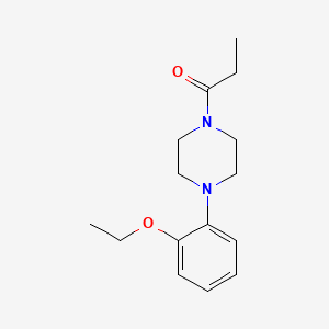 molecular formula C15H22N2O2 B5826167 1-(2-ethoxyphenyl)-4-propionylpiperazine 