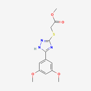 methyl {[5-(3,5-dimethoxyphenyl)-4H-1,2,4-triazol-3-yl]thio}acetate