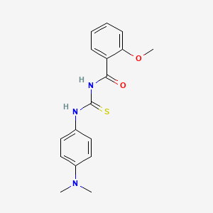 molecular formula C17H19N3O2S B5826186 N-({[4-(dimethylamino)phenyl]amino}carbonothioyl)-2-methoxybenzamide 