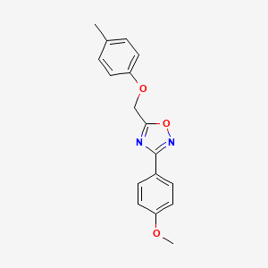 3-(4-methoxyphenyl)-5-[(4-methylphenoxy)methyl]-1,2,4-oxadiazole