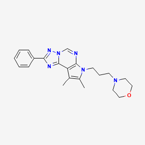 8,9-dimethyl-7-[3-(4-morpholinyl)propyl]-2-phenyl-7H-pyrrolo[3,2-e][1,2,4]triazolo[1,5-c]pyrimidine