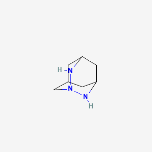 molecular formula C7H13N3 B582621 1,2,8-Triazatricyclo[3.3.1.1~3,7~]decane CAS No. 155159-27-6