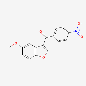 (5-methoxy-1-benzofuran-3-yl)(4-nitrophenyl)methanone