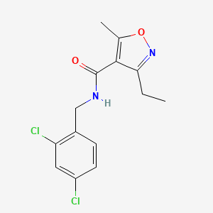 molecular formula C14H14Cl2N2O2 B5826258 N-(2,4-dichlorobenzyl)-3-ethyl-5-methyl-4-isoxazolecarboxamide 