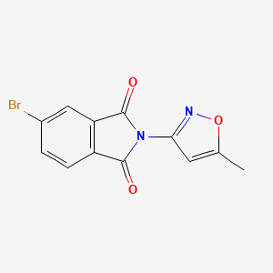 molecular formula C12H7BrN2O3 B5826290 5-bromo-2-(5-methyl-3-isoxazolyl)-1H-isoindole-1,3(2H)-dione 