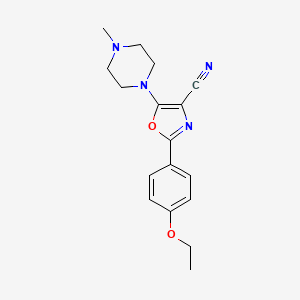 2-(4-ethoxyphenyl)-5-(4-methyl-1-piperazinyl)-1,3-oxazole-4-carbonitrile